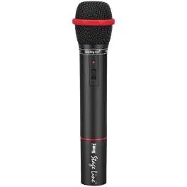 Hand-held microphone with integrated transmitter